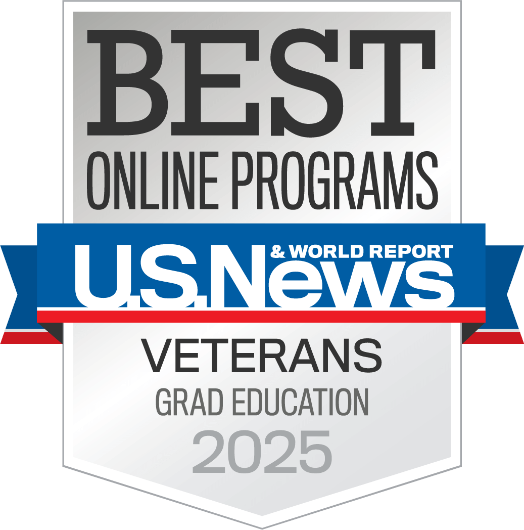 US News Veterans Grad Education 2025 badge
