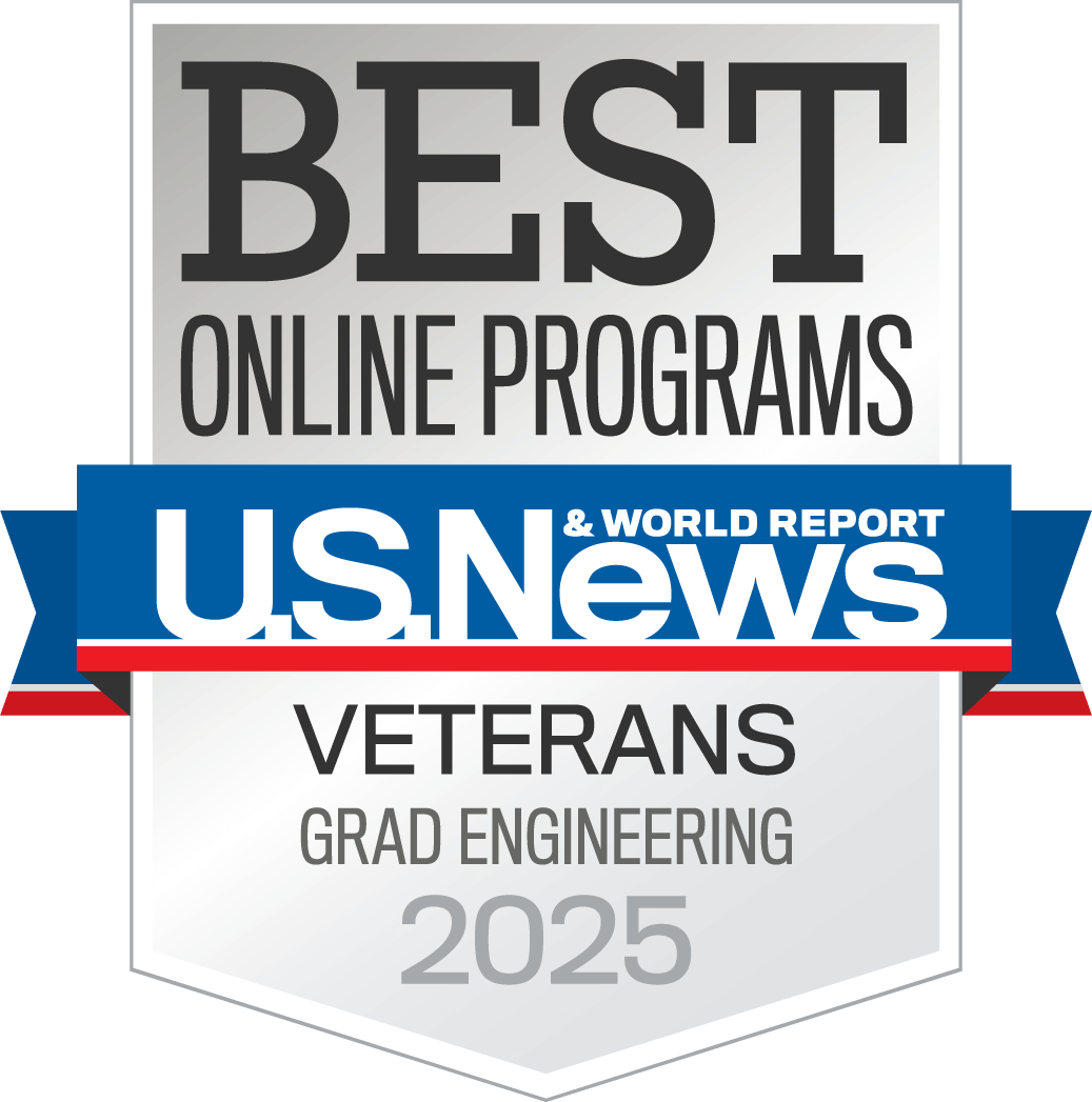 US News Veterans Grad Engineering 2025 badge