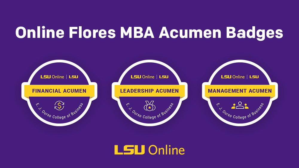 Online Flores MBA Acumen Badges