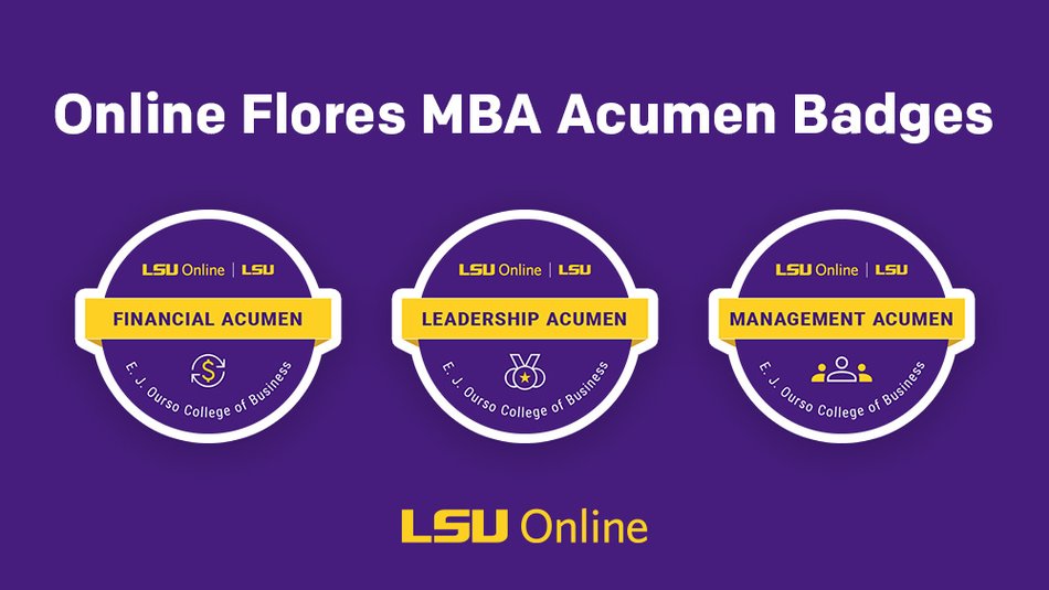Online Flores MBA Acumen Badges