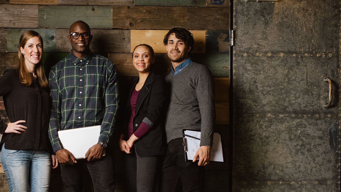 Group of young professionals