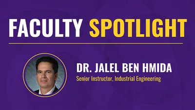 Faculty Spotlight - Dr. Jalel Ben Hmida