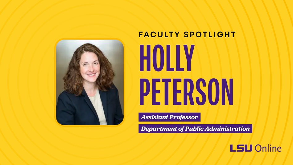 Graphic with image of Dr. Holly Peterson