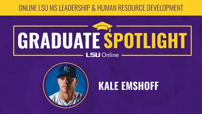 Kale Emshoff balances baseball, business, and education with LSU Online