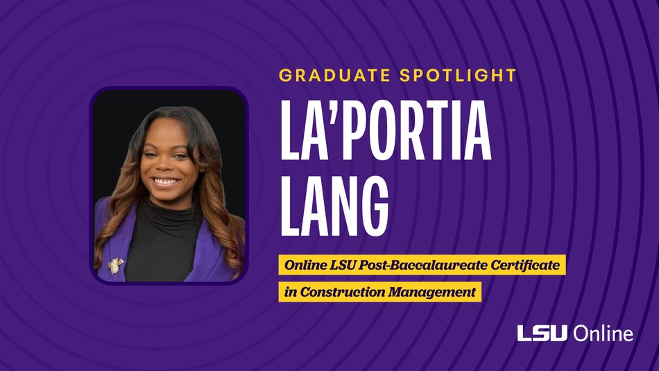Graphic with image of La'Portia Lang