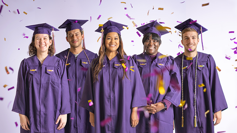 Celebration of students graduating