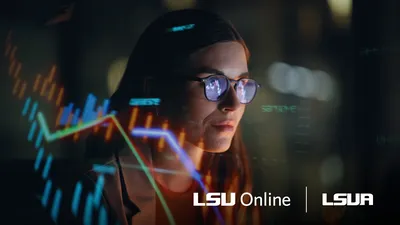 Female financial analyst working.