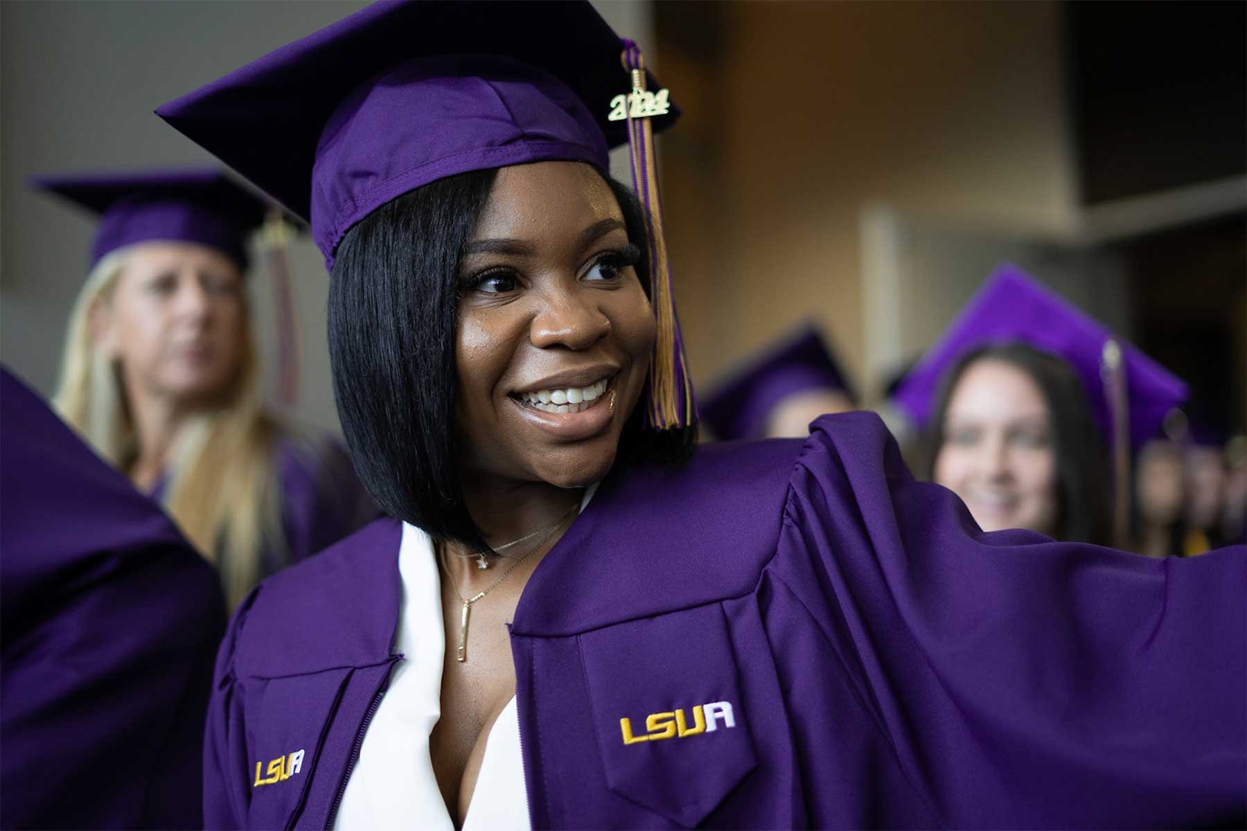 LSUA graduate at commencement