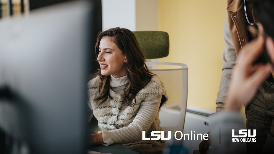 Philosophy student studying on laptop.