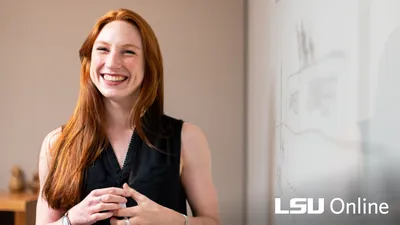 Woman smiling at camera
