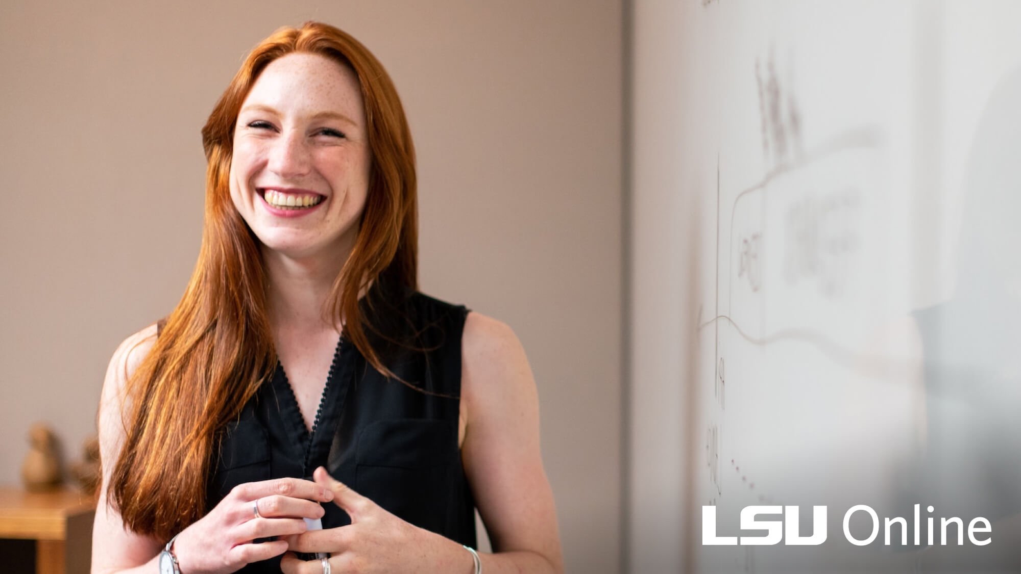 Woman smiling at camera