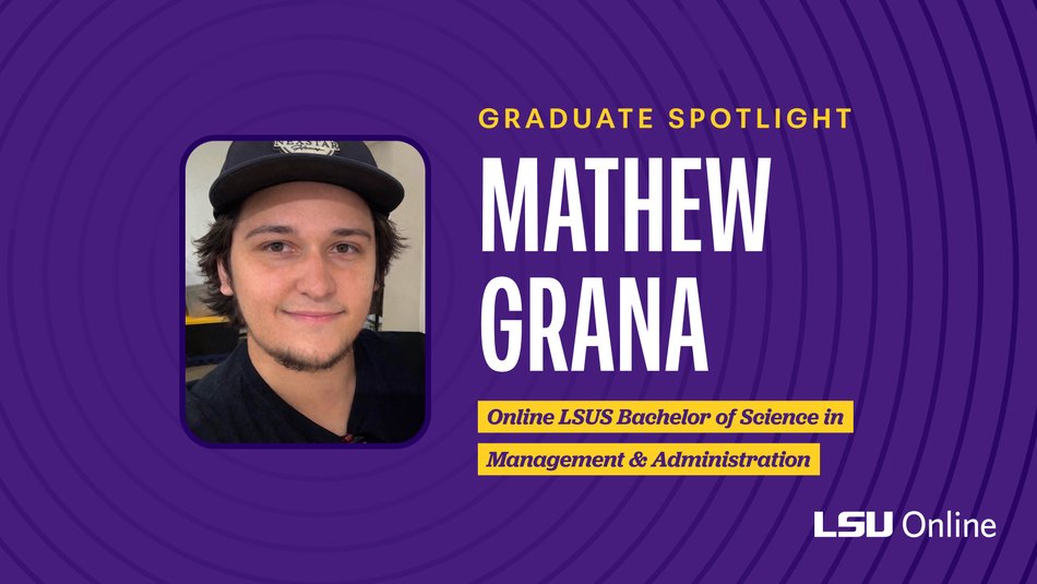 Graphic with image of Mathew Grana