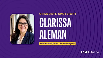 Image of Clarissa Aleman, LSUS MBA graduate.