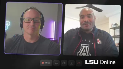 Dr. Toby Brooks on a video call