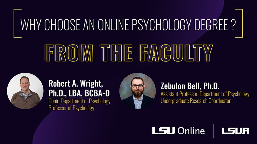 Why Choose an online psychology degree? From the Faculty