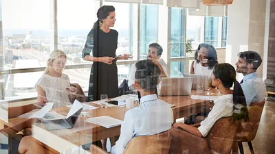 Group of people in a business meeting