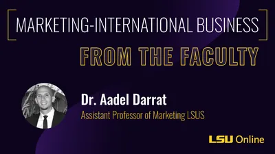 Graphic with image of Dr. Aadel Darrat
