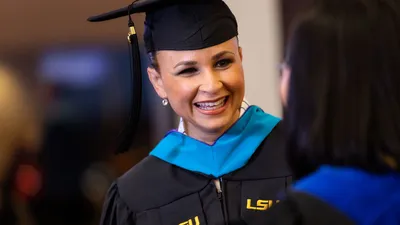 LSU Online graduate smiling