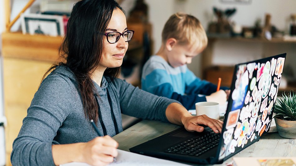 Online Student Studying