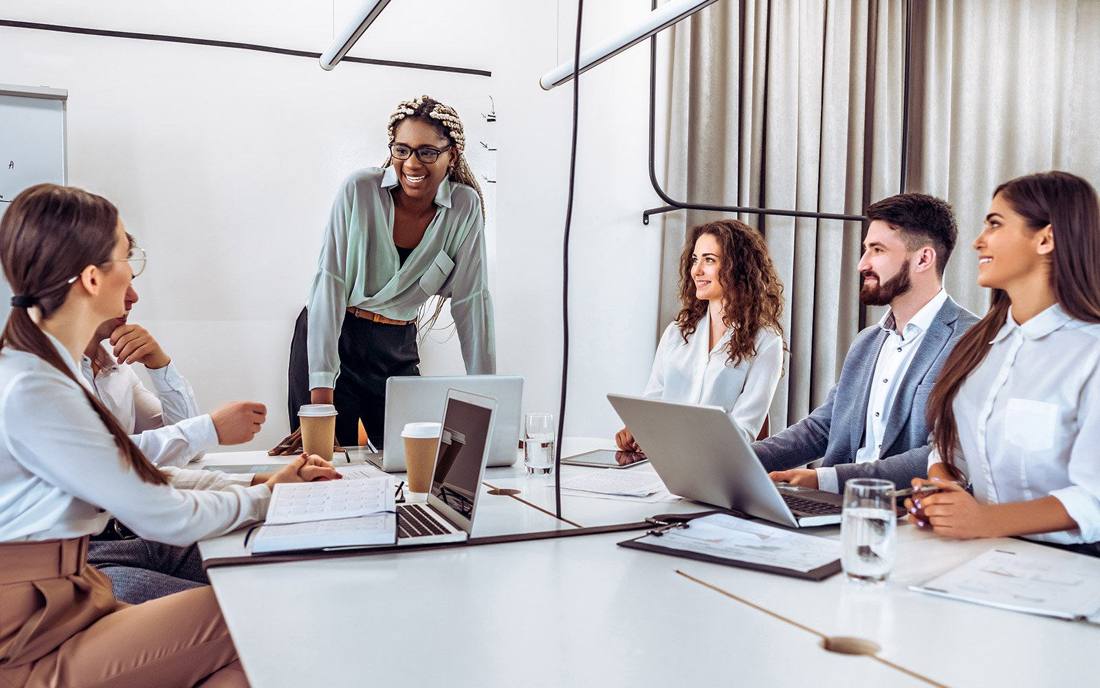 Entrepreneur in a business meeting