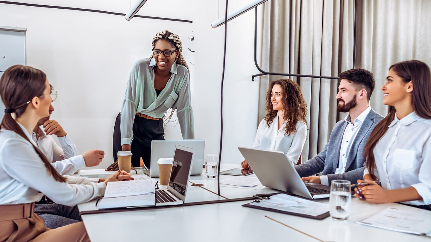 Entrepreneur in a business meeting