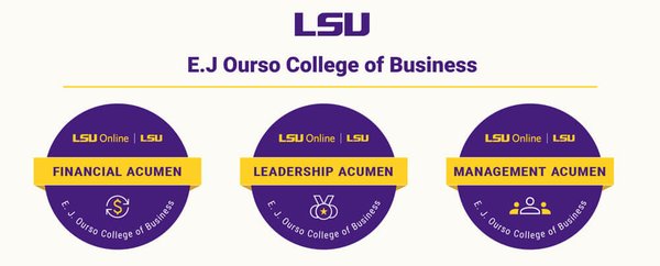 Flroes MBA accumen badges