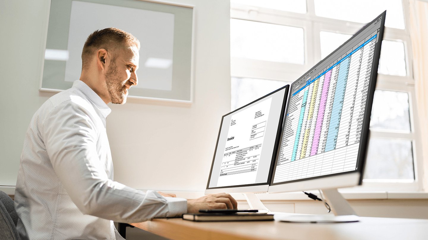 Man working at his desk