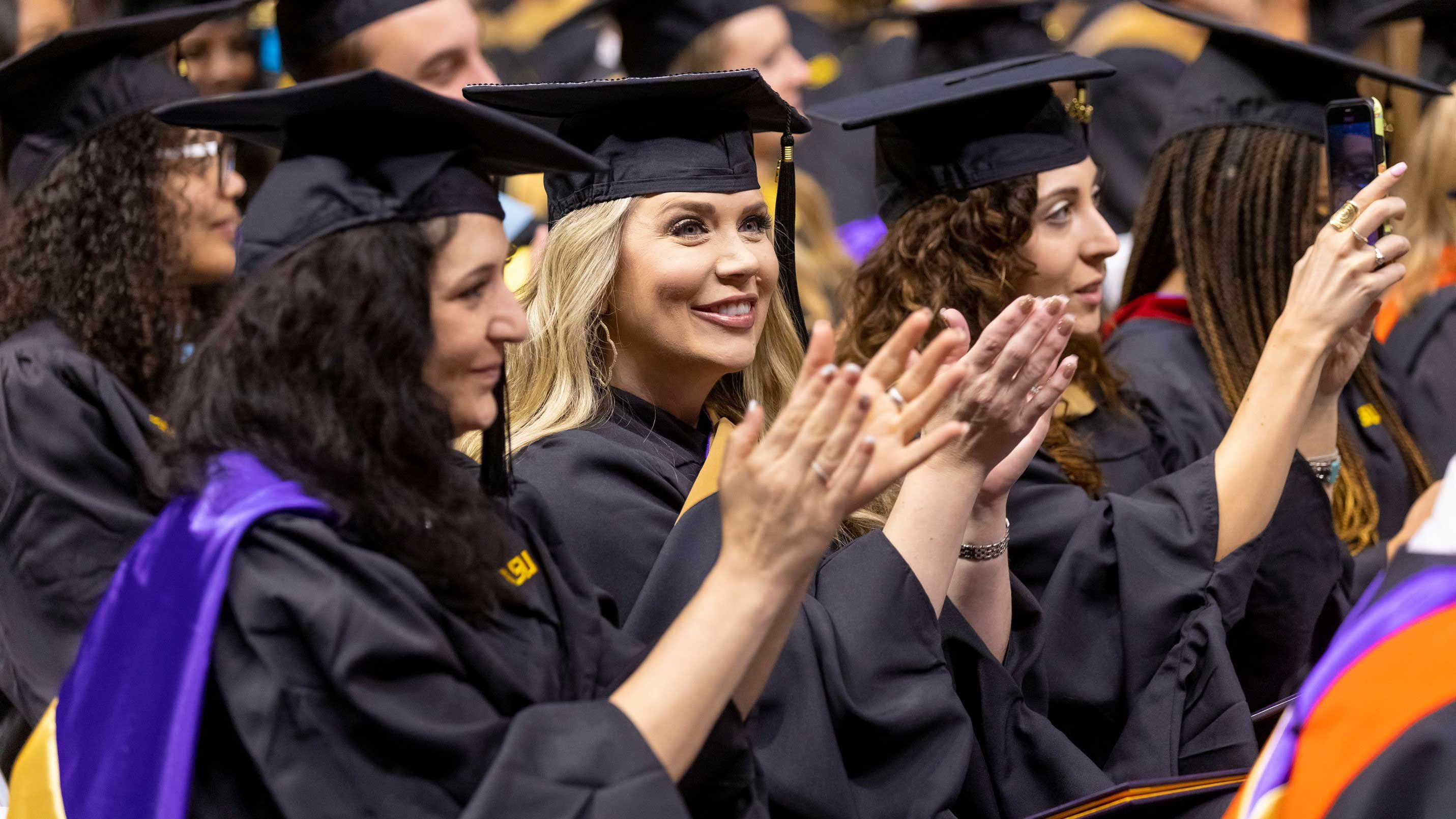LSU Graduates clap