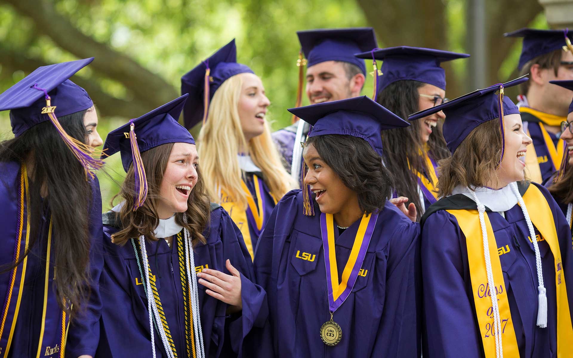 LSU Graduates Celebrating