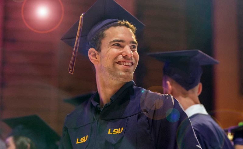 LSU Graduate at Commencement