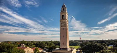 LSU campus Memorial Tower