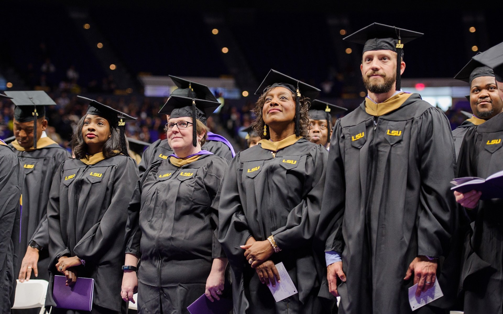 LSU Master's Graduates standing