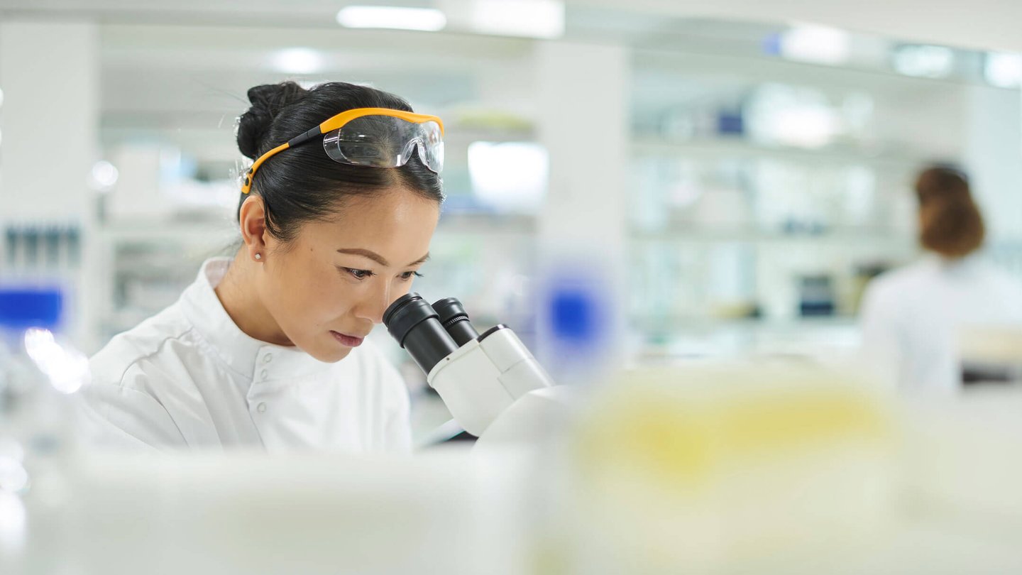 Woman doing research in lab