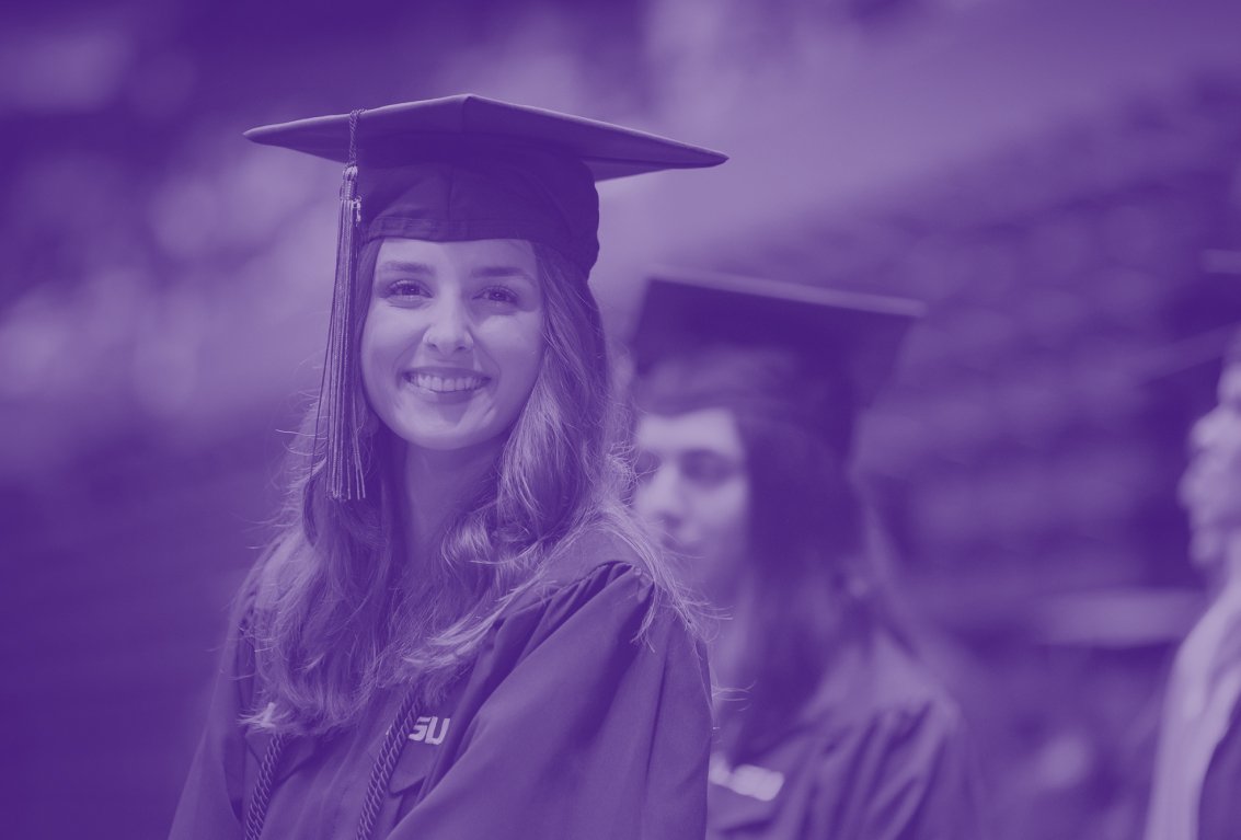 LSU Online graduate smiling