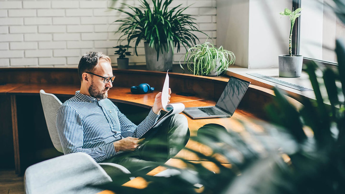Business professional at desk