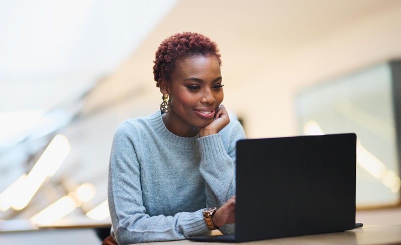 Professional woman at laptop