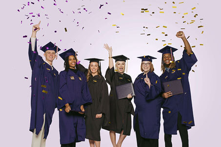 Graduates celebrating